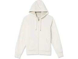 Amazon Essentials Men's Sherpa Lined Full-Zip Hooded Fleece Sweatshirt, -Off-White, Large