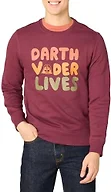 Amazon Essentials Disney | Marvel | Star Wars Men's Fleece Crewneck Sweatshirt, Star Wars Vader Lives, X-Small