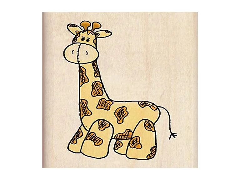 EK Success Inkadinkado Giraffe Wood Stamp