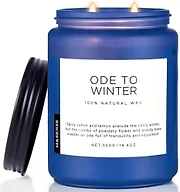 M&Sense Ode to Winter Candles for Home Scented 19.4Oz Natural Soy Wax 110H