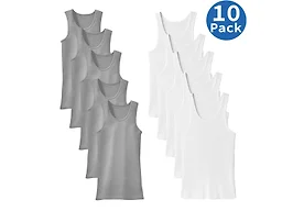BLU ROCK WC-----(Men's 10-Pack) / MAU-900 / HG-WH / S