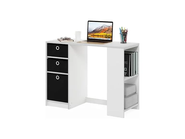 Furinno Jaya Gaming Desk, White