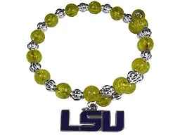 NCAA LSU Tigers Snowflake Bracelet