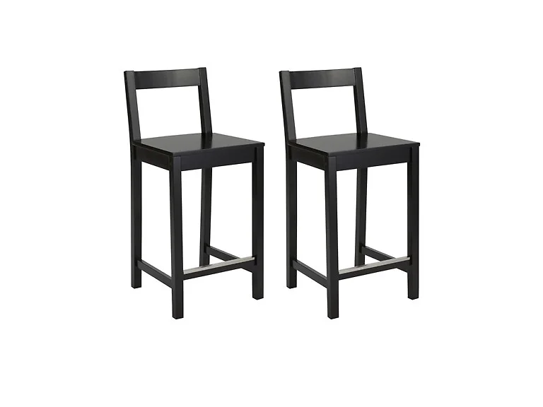 Amazon Basics 24 Bar Stool 2Pk Black