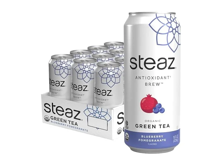 12PK Steaz - Organic Green Tea - Blueberry Pomegranate