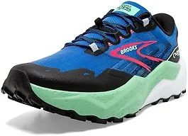 Brooks Caldera 7 Men's Shoes Victoria Blue/Black/Spring Bud Size 11.5