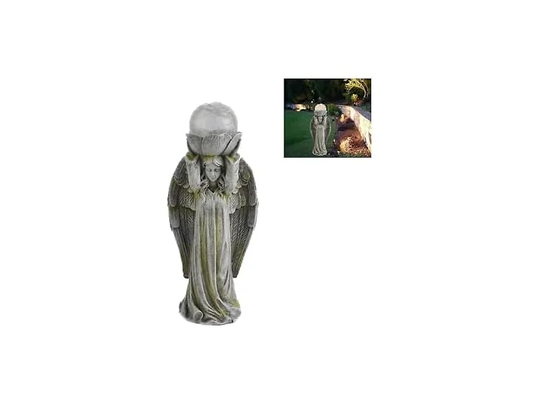 11.4" Solar Angel w/ Glass Ball