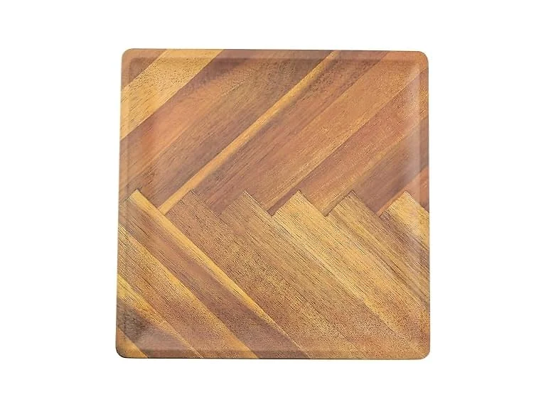 TableCraft Aeris Collection™ Square Tone on Tone Serving Plate
