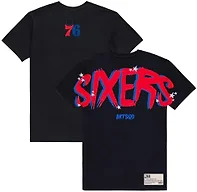 Bucketsquad Men's X Ultra Game NBA Officially Licensed No Rules T-Shirt, Philadelphia 76ers, Black, M