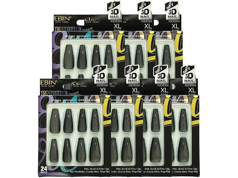 Ebin Mystic Nails Blue and Gold 0.13 oz Set