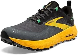 Brooks Cascadia 17 Men's Shoes, Lemon Chrome/Sedona Sage, 7