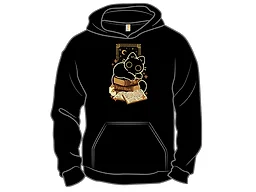 Cute Black Cat on Spellbooks