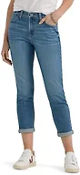 Lee Women's Legendary Mid Rise '90s Taper Jean, Lesson Learned, 14 Long