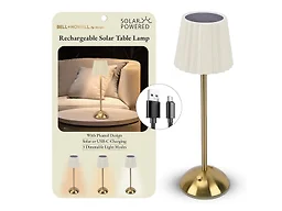 Bell + Howell NB-6579 Solar Wide Pleated Lamp - Cream