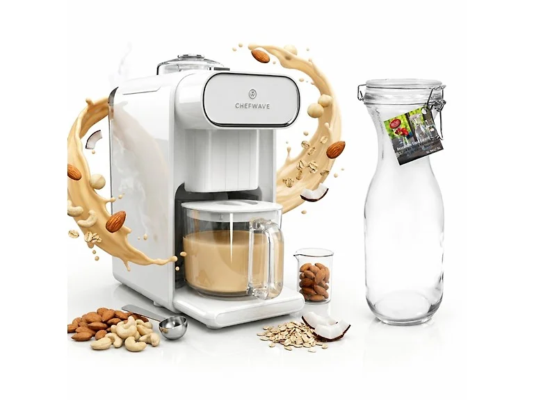 ChefWave Milkmade Milk Maker with Storage Glass Carafe (Open Box)