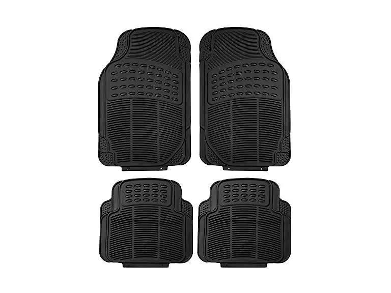 FH Group Automotive Floor Mats - Black HD Rubber