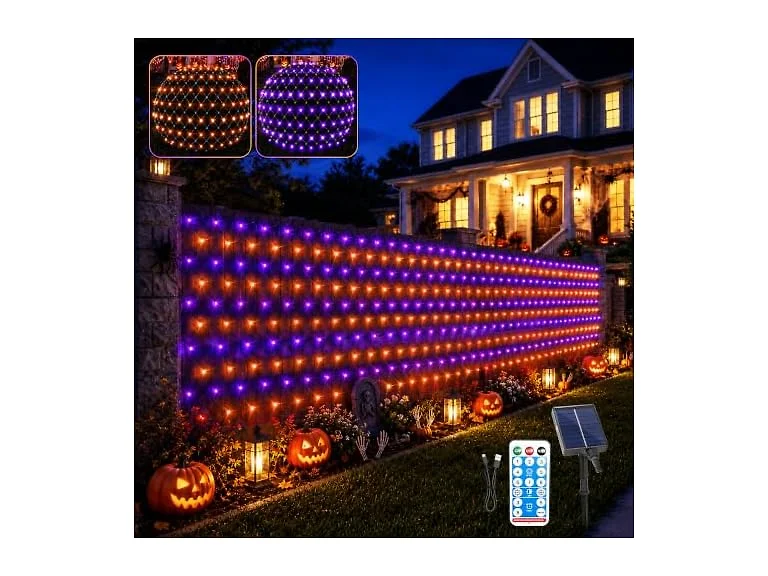 Forlivese Solar Halloween Net Lights