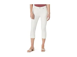 Amazon Essentials Women's Medium Stretch Slim-Fit Mid-Rise Capri Jean, White, 4
