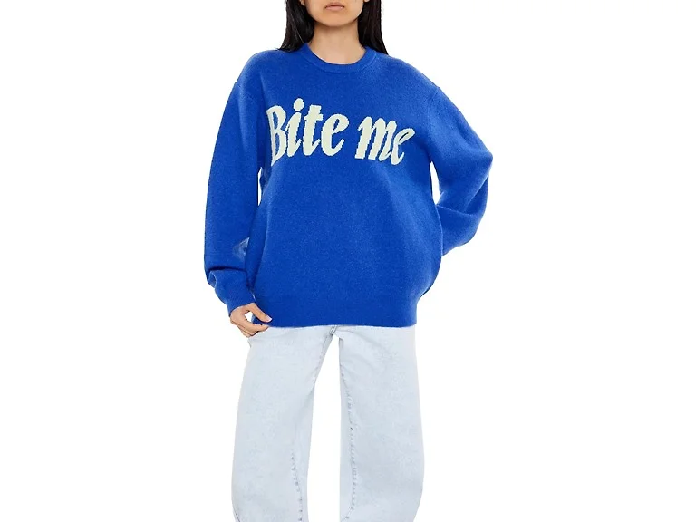 Forever 21 Women (XS) Bite Me Shark Sweater