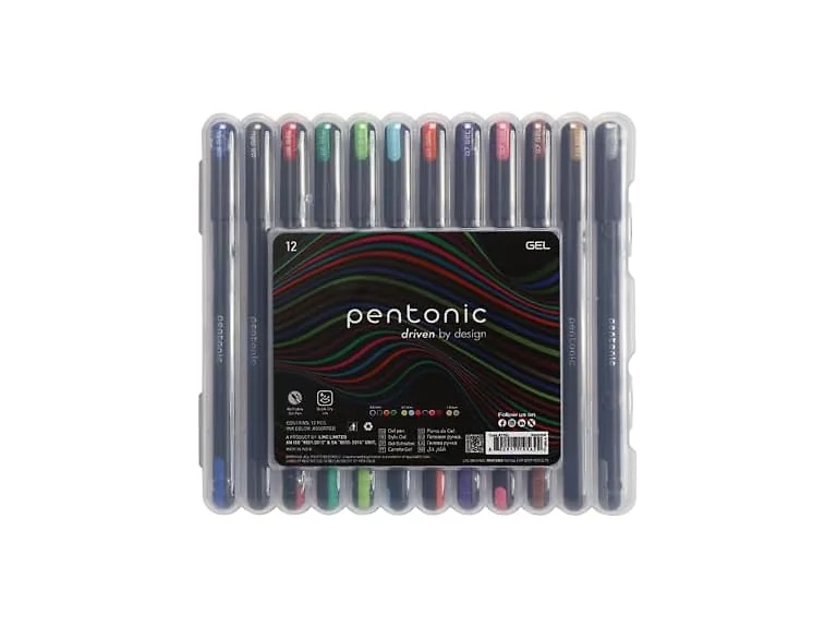 Pentonic Gel Pens In Pen Organizer