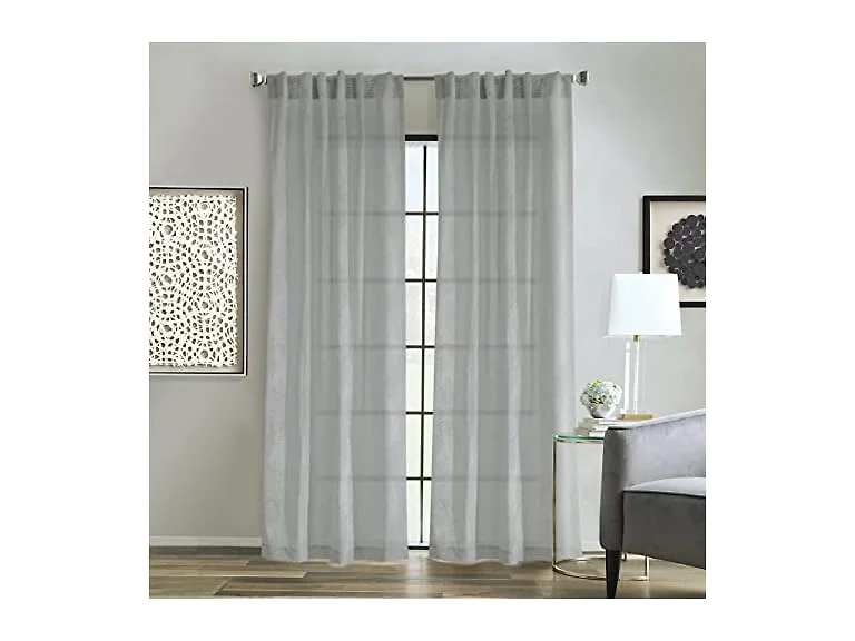 LOFT LIVING Light Filtering Dual Header Curtain