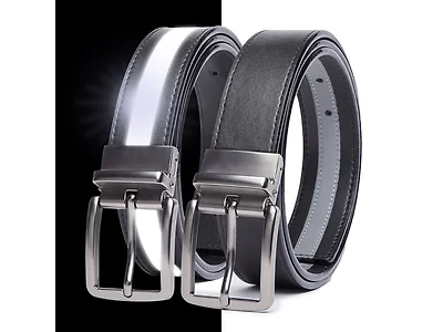 Mens 2in1 Reflective/Black Utility Belt