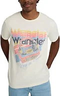 Wrangler x Stranger Things Keep on Runnin' Tee, Retro White,Large