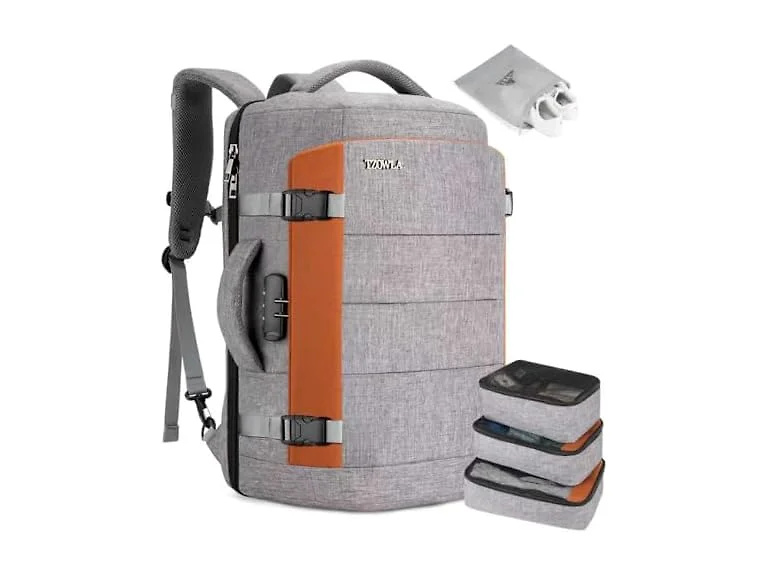 Tzowla Grey 40L 17.3" Travel Laptop Backpack