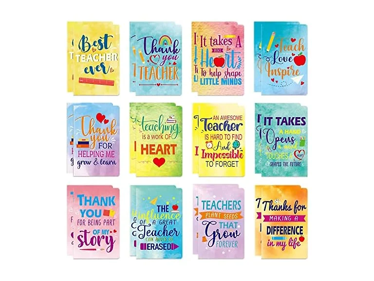 48 Pack Teacher Appreciation Notebooks