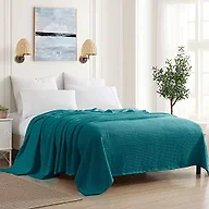 Grand Hotel Waffle Weave Cotton Blanket