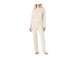 Amazon Essentials x Sofia Grainge Women's Long Sleeve Henley Pajama Set, Ivory Squirrel Picnic, Large