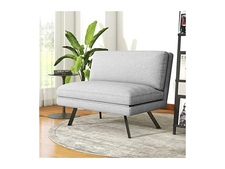 LIFERECORD Convertible Futon Bed Grey