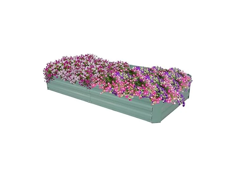 Sunnydaze Steel Garden Bed - 3' x 6'