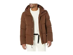 Amazon Essentials Men's Mid-Length Hooded Puffer Coat (Available in Big & Tall), Deep Brown, XX-Large Big