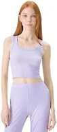 florence by mills Women's Do Not Disturb Ribbed Sleeptank Top, Millie Lavender, Small