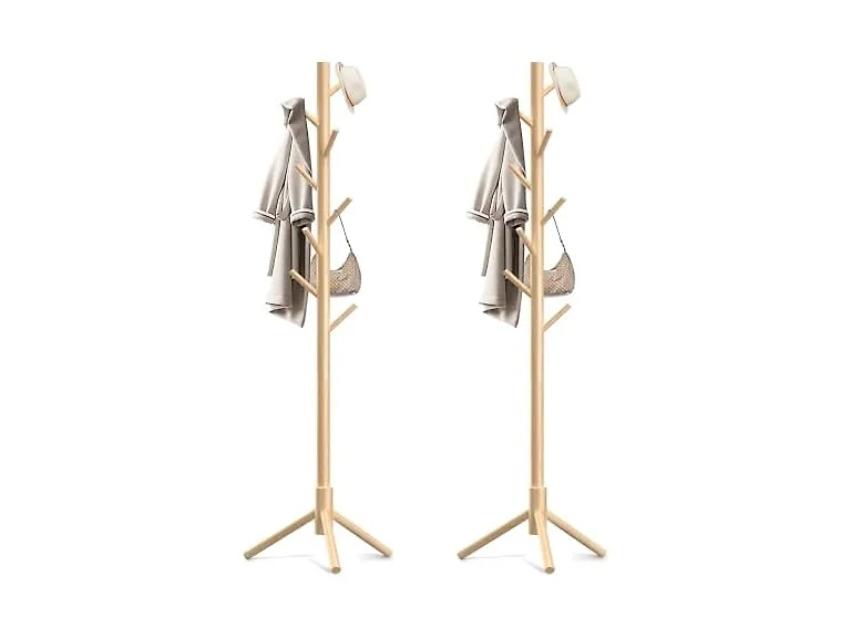 Aliphon Wooden Coat Rack Stand