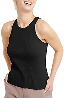 Hanes Women's Originals Racerback Tank Top, 100% Cotton Ribbed Tank, Women's Sleeveless Shirt