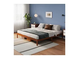 Avenco Solid Wood Platform Bed Frame, 12 Inch Bed Frame King Size, Sturdy Wood Slat Support, No Box Spring Needed, Easy Assembly