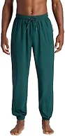 Gaiam Men’s Warrior Pose Pant, Standard Fit, 31” Inseam, Stretch Lightweight Material, Moisture-Wicking, Ponderosa Pine, Medium