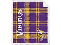 NFL Team Classic Plaid Throw - Minnesota Vikings