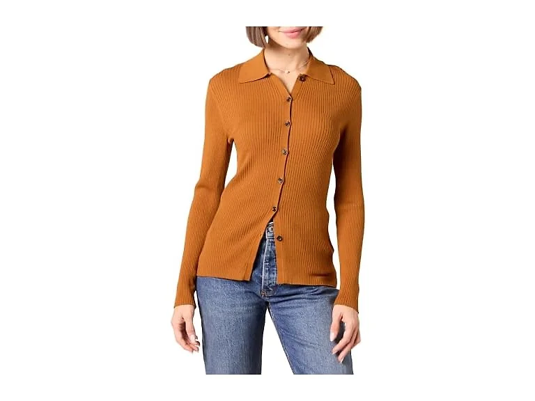 Amazon Essentials Women Fine Gauge Polo Cardigan