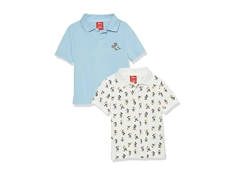 Amazon Essentials Disney Boys Pique Polo Shirts 2 Pk