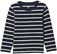 GAP Baby-Boys Longsleeve Stripe Tee, Navy Uniform, 6-12 Months
