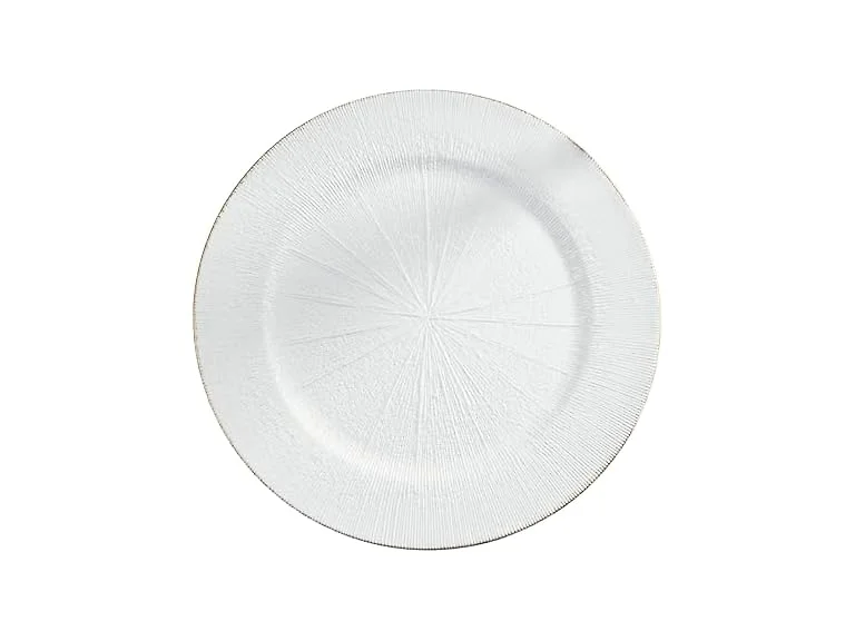 SARO LIFESTYLE Textured Decorative Charger Plates (Set of 4) 