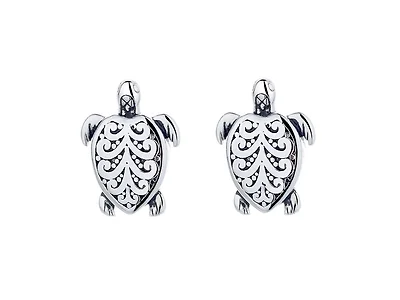 Sterling Silver Artisan Turtle Studs