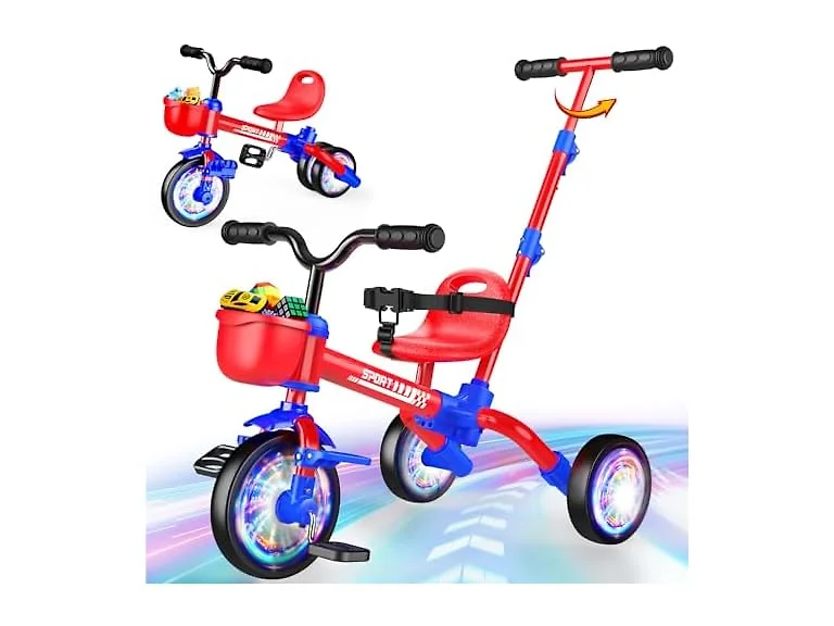 Kkdi 5-in-1 Toddler Bike, Blue