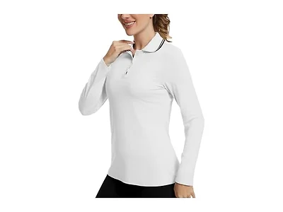 Ggov Women's Golf Polo Shirt Long Sleeve UPF Shirt