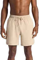 Gaiam Men's Everyday Basic 7” Short 2.0, Relaxed Fit, Stretch Midweight Material, White Pepper, Medium