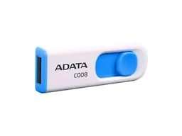 ADATA C008 32GB USB 2.0 Retractable Capless Flash Drive (White/Blue)