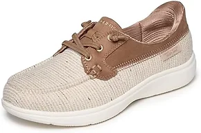 Skechers Women's Flex Radiant Glittery Boat Shoe